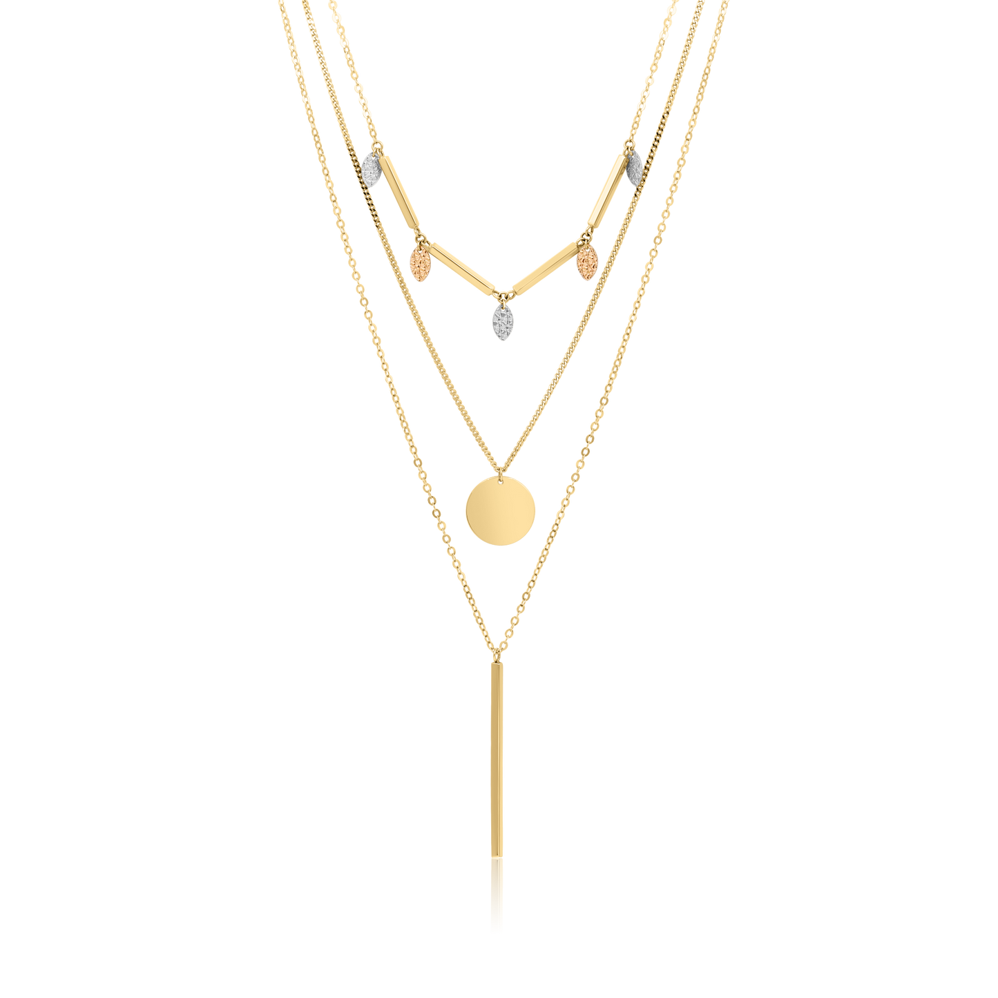 LUNA - Layered Charm necklace