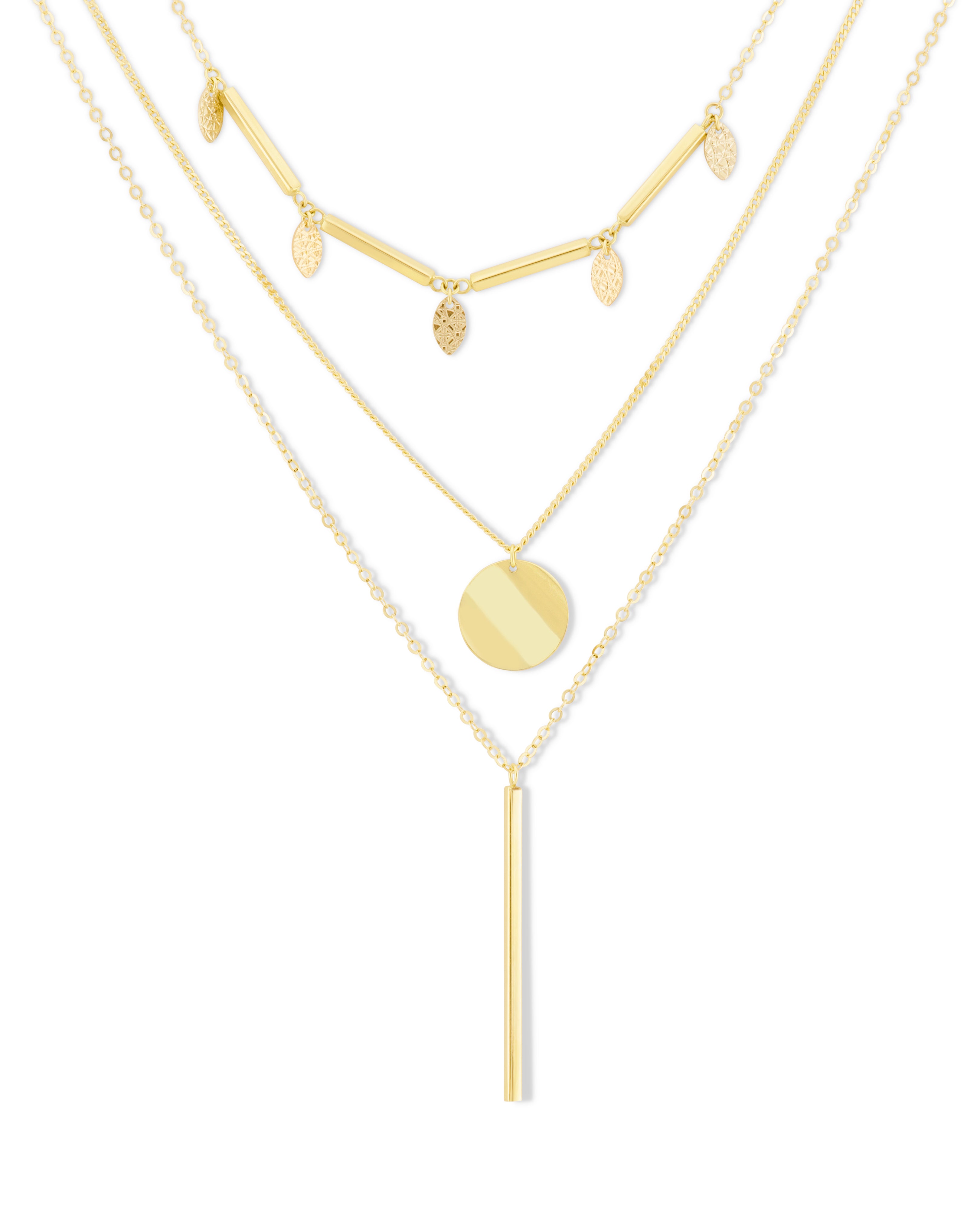 LUNA - Layered Charm necklace
