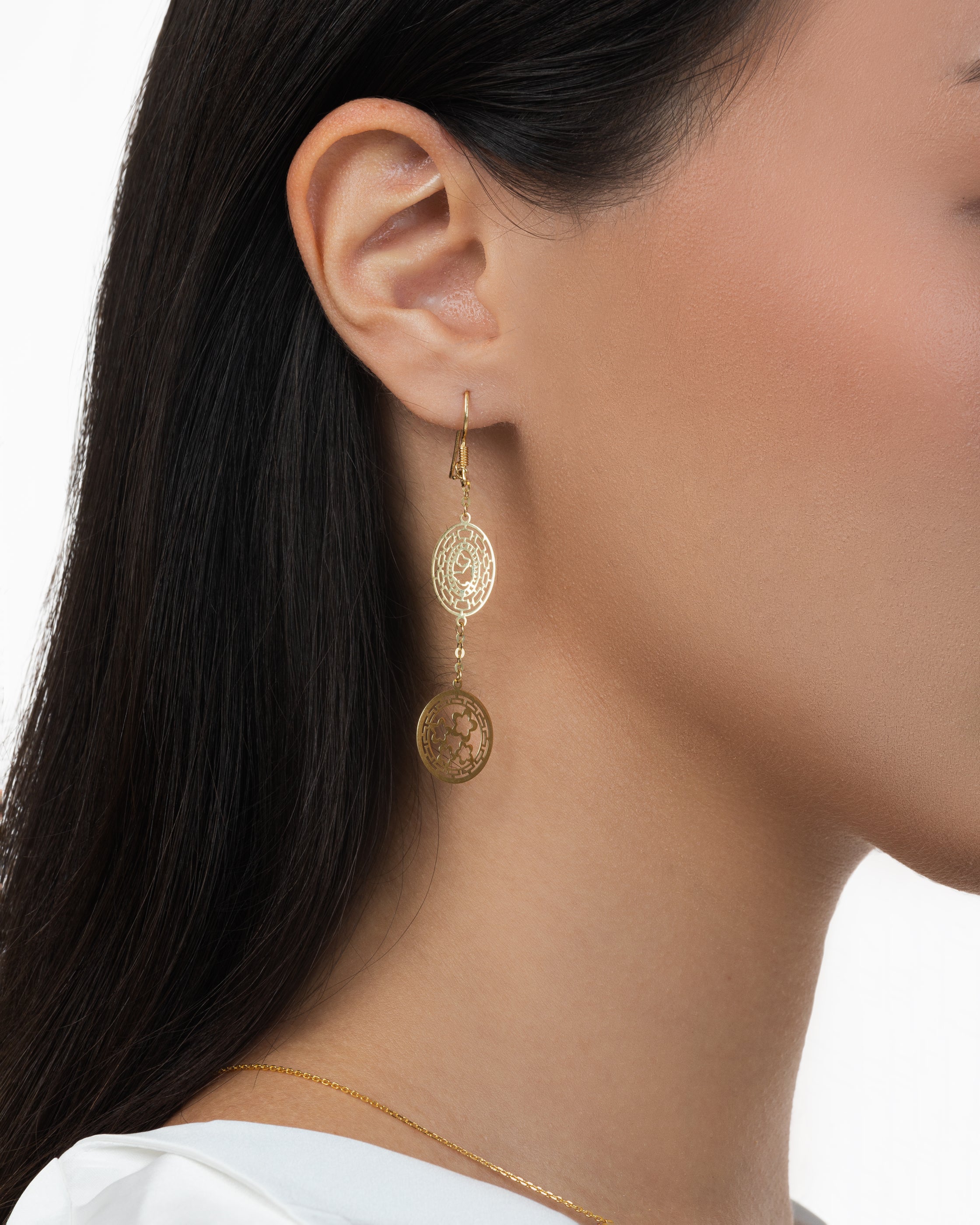 LUNA - Geometric Bloom Earrings