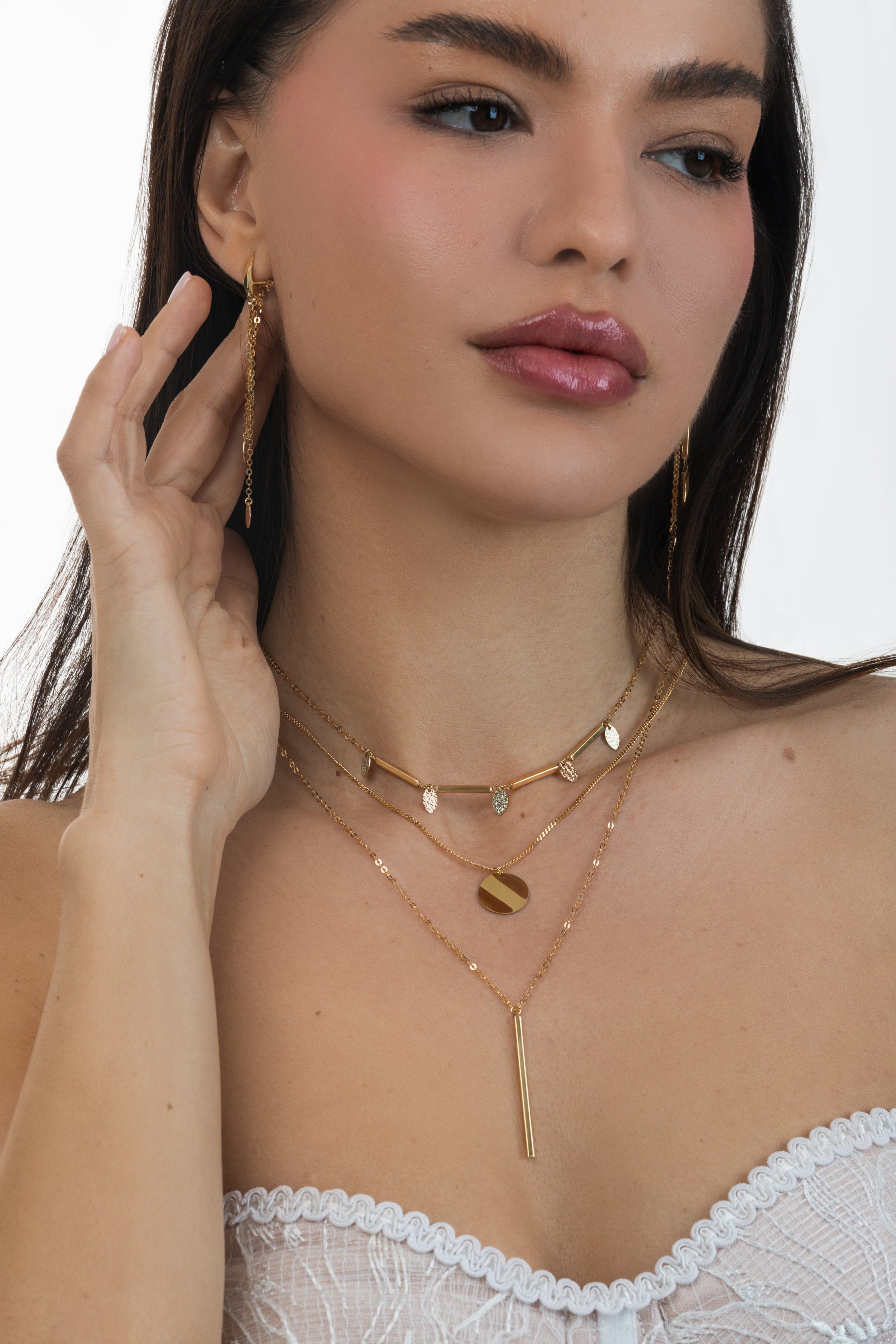 LUNA - Layered Charm necklace