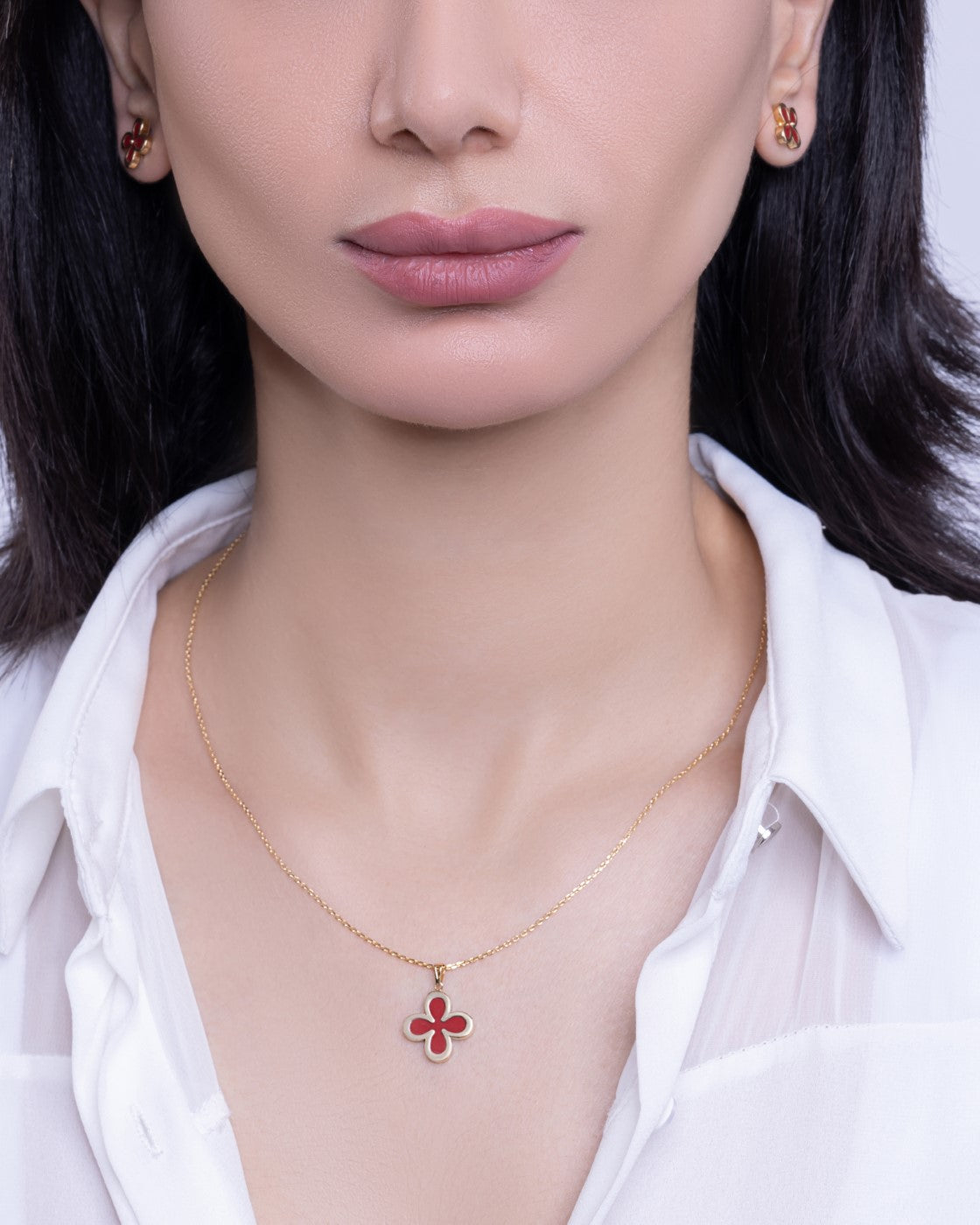 AURORA -  Lucky Charm Clover Necklace