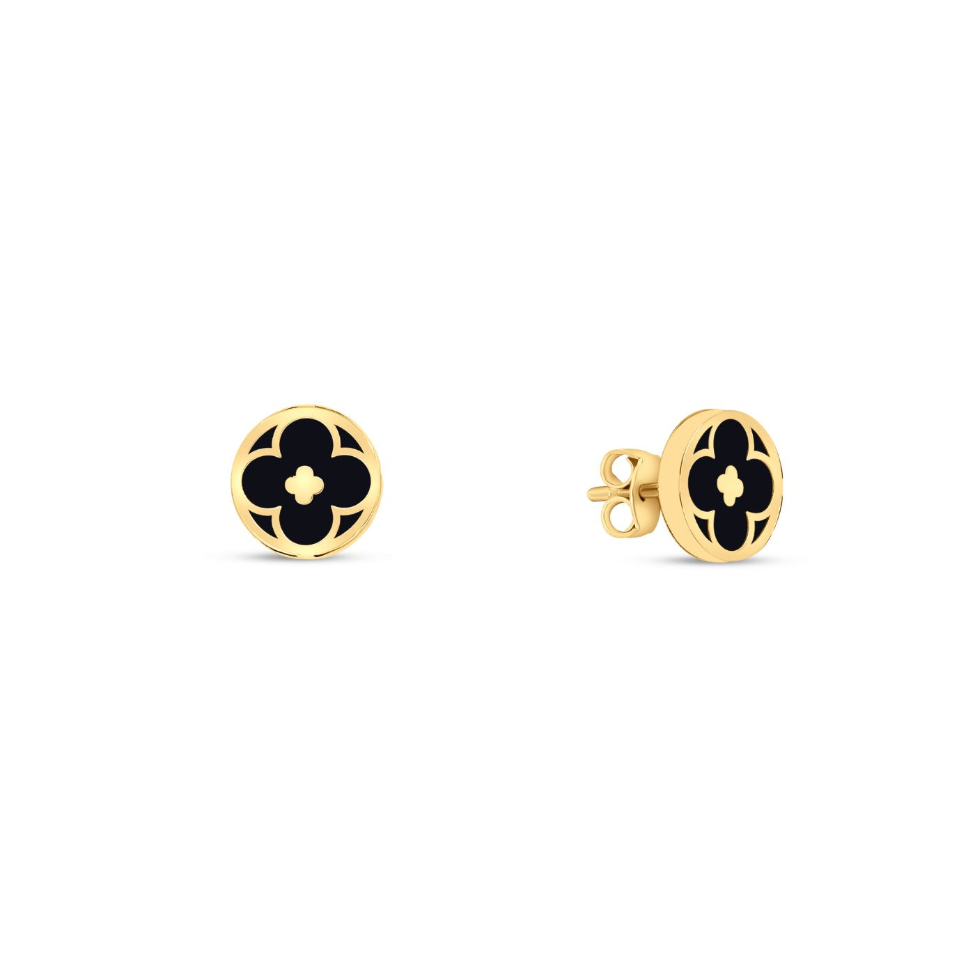 AURORA - Onyx Clover Earrings