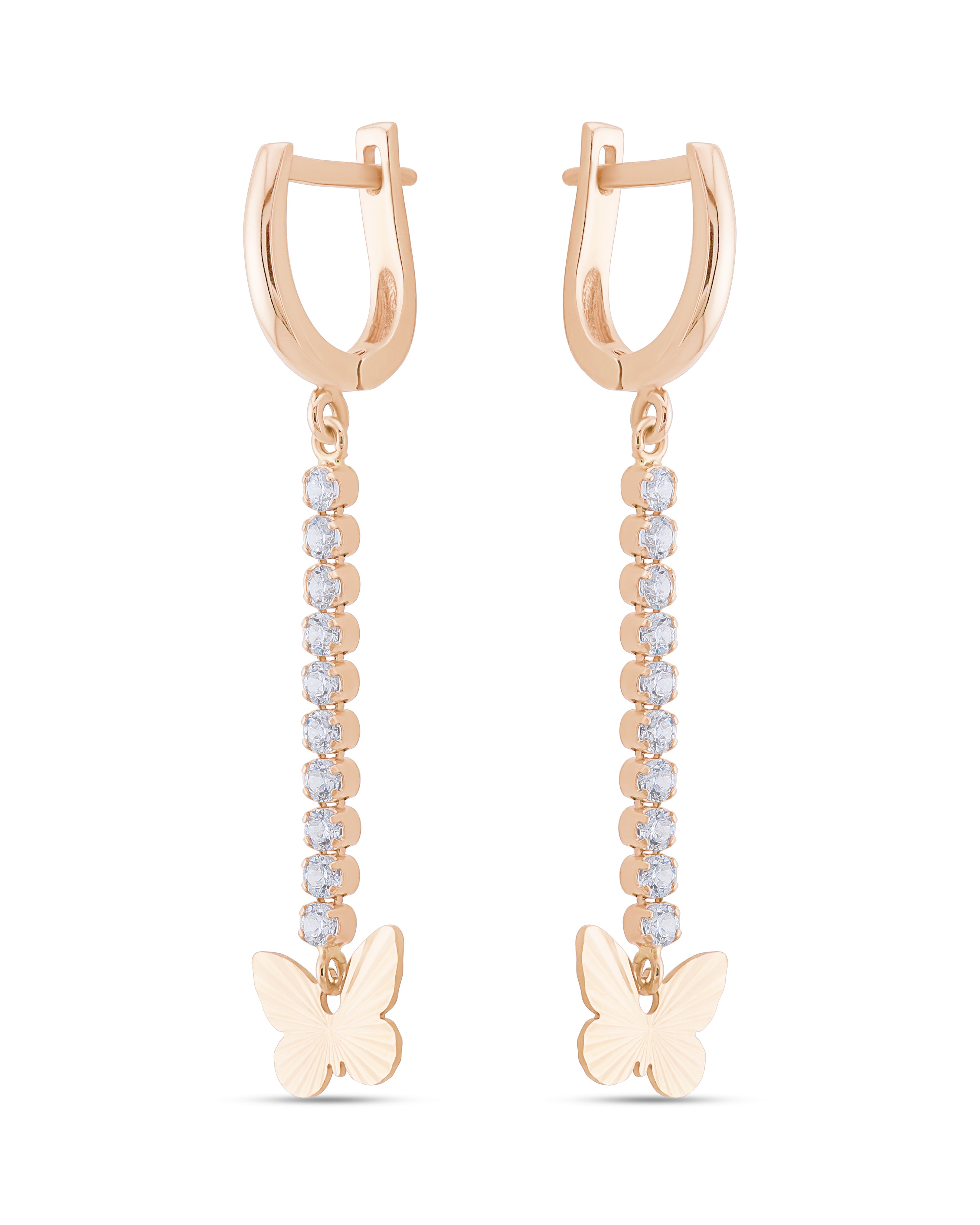 LUNA - Ethereal 14k Zircon Earrings