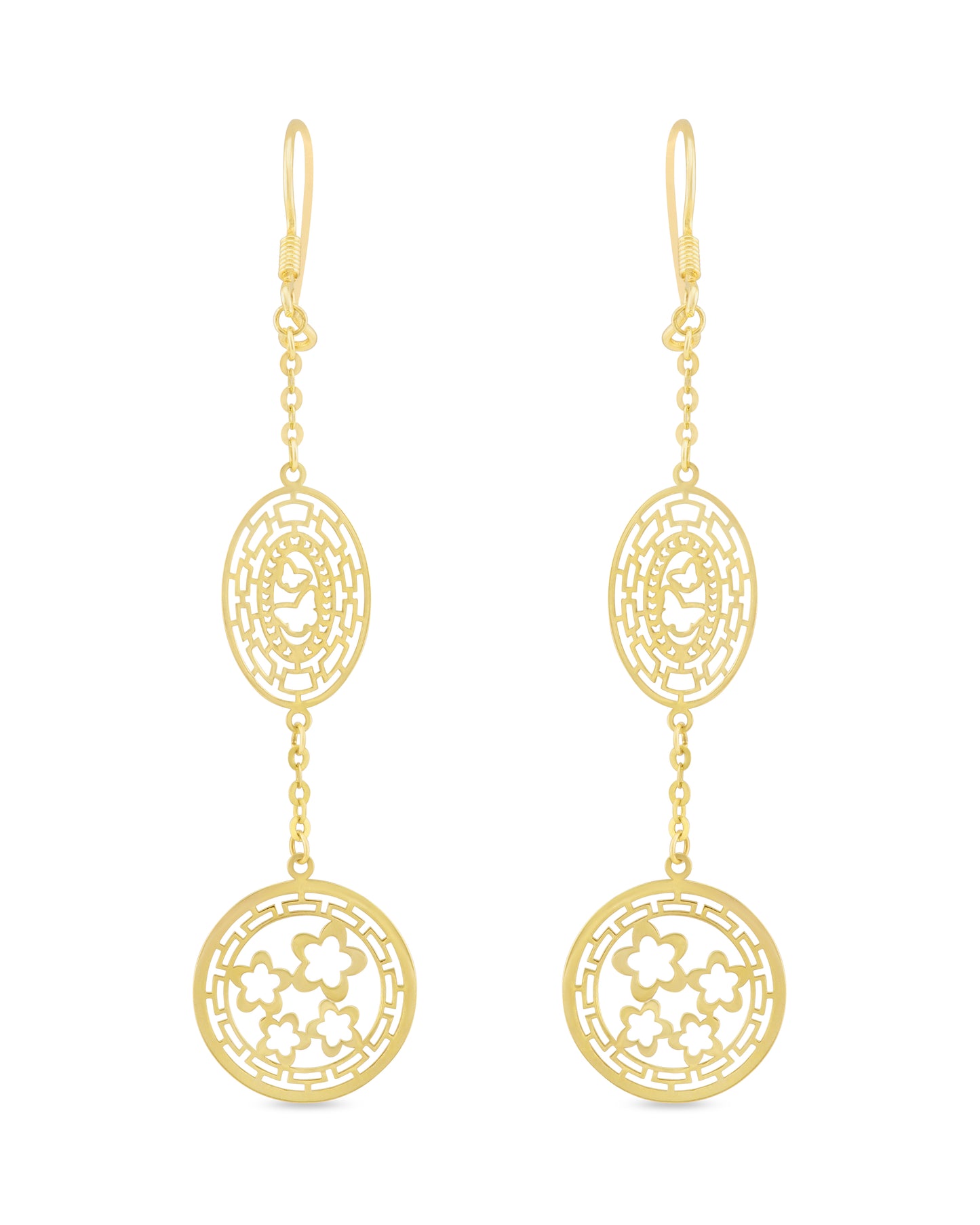 LUNA - Geometric Bloom Earrings