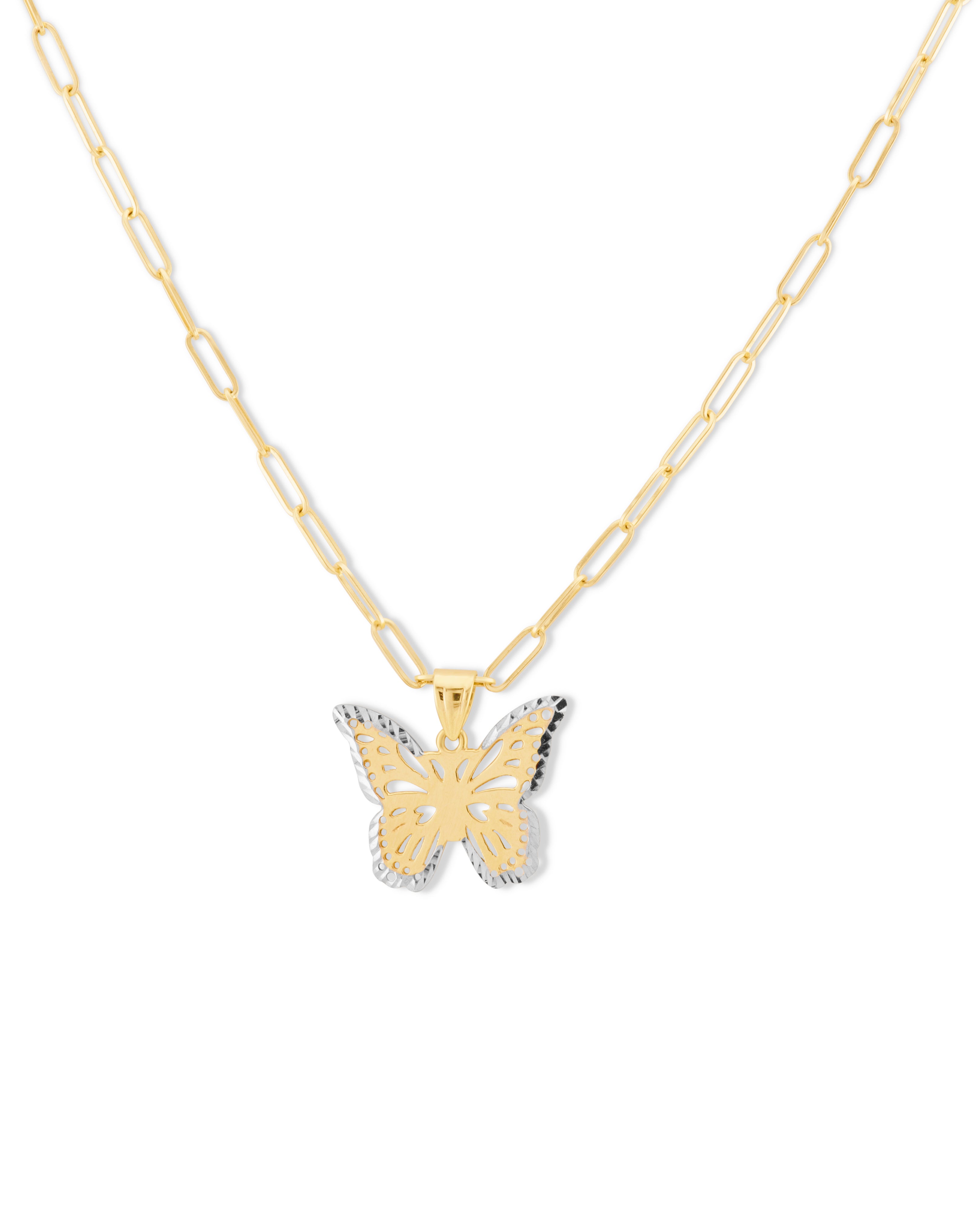 LUNA -  Butterfly Medallion Necklace