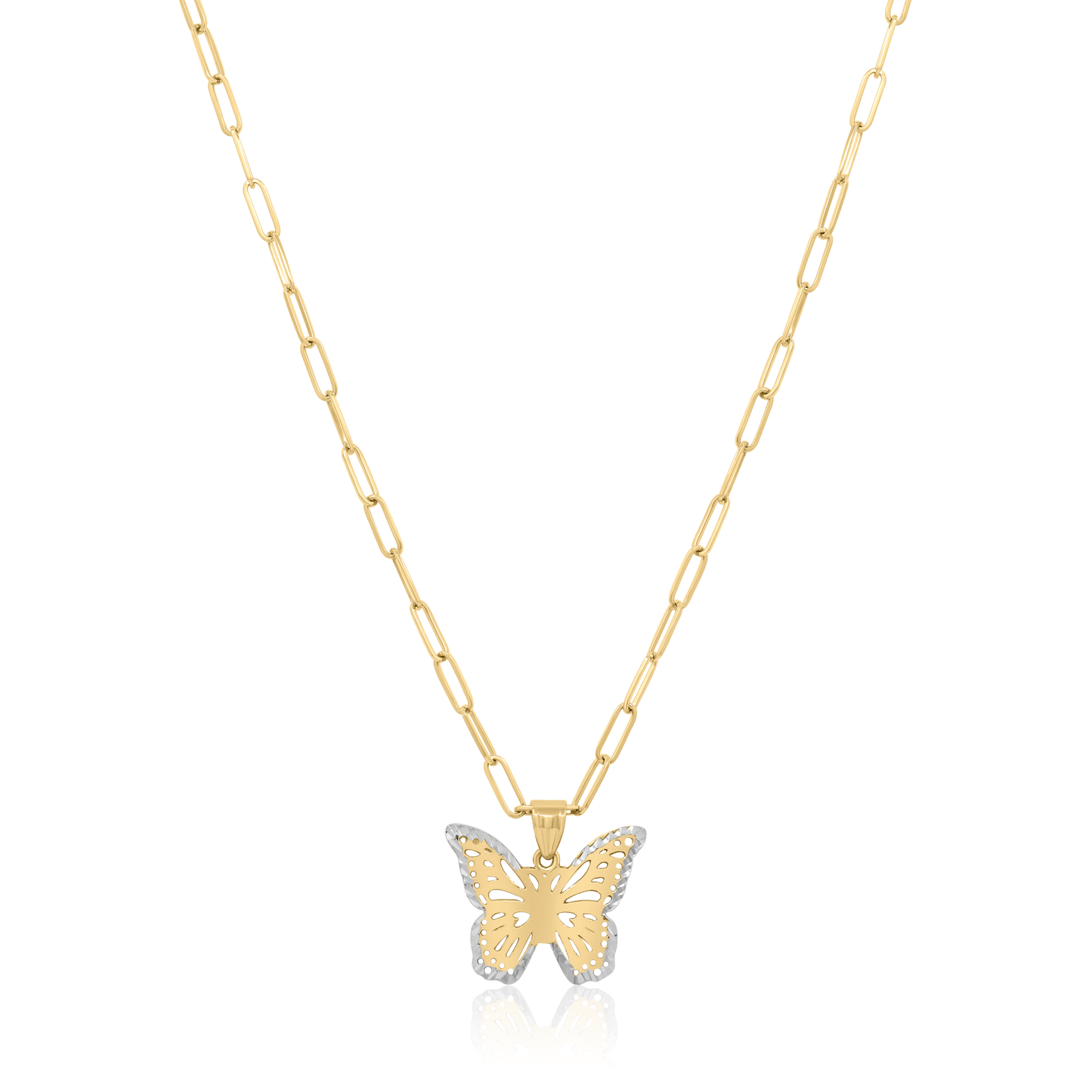 LUNA -  Butterfly Medallion Necklace