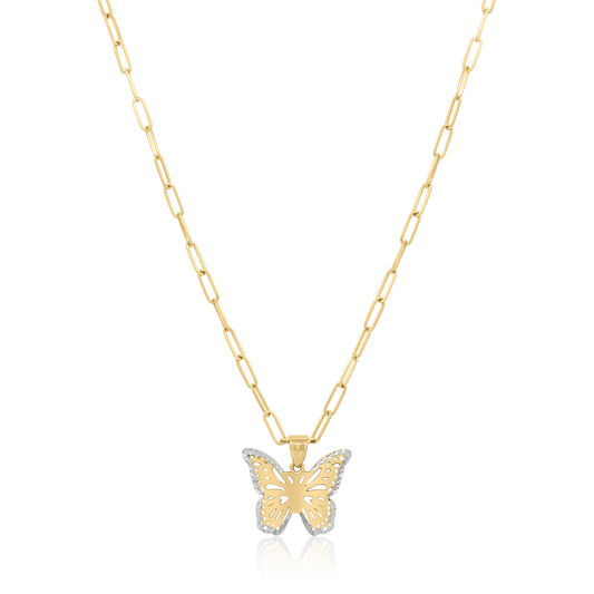 LUNA -  Butterfly Medallion Necklace