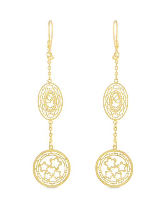 LUNA - Geometric Bloom Earrings