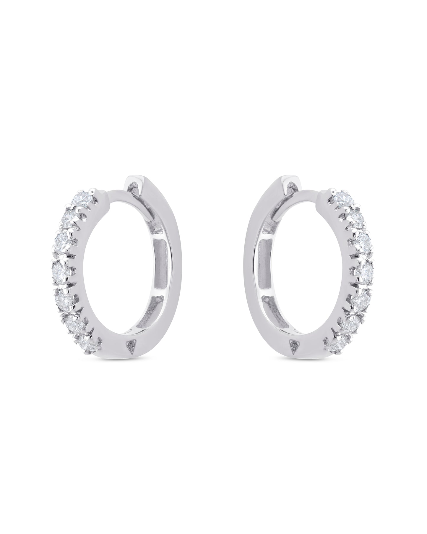 AMORE- Twin Circle Diamond Earrings